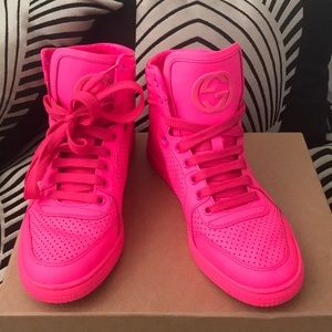 all hot pink sneakers